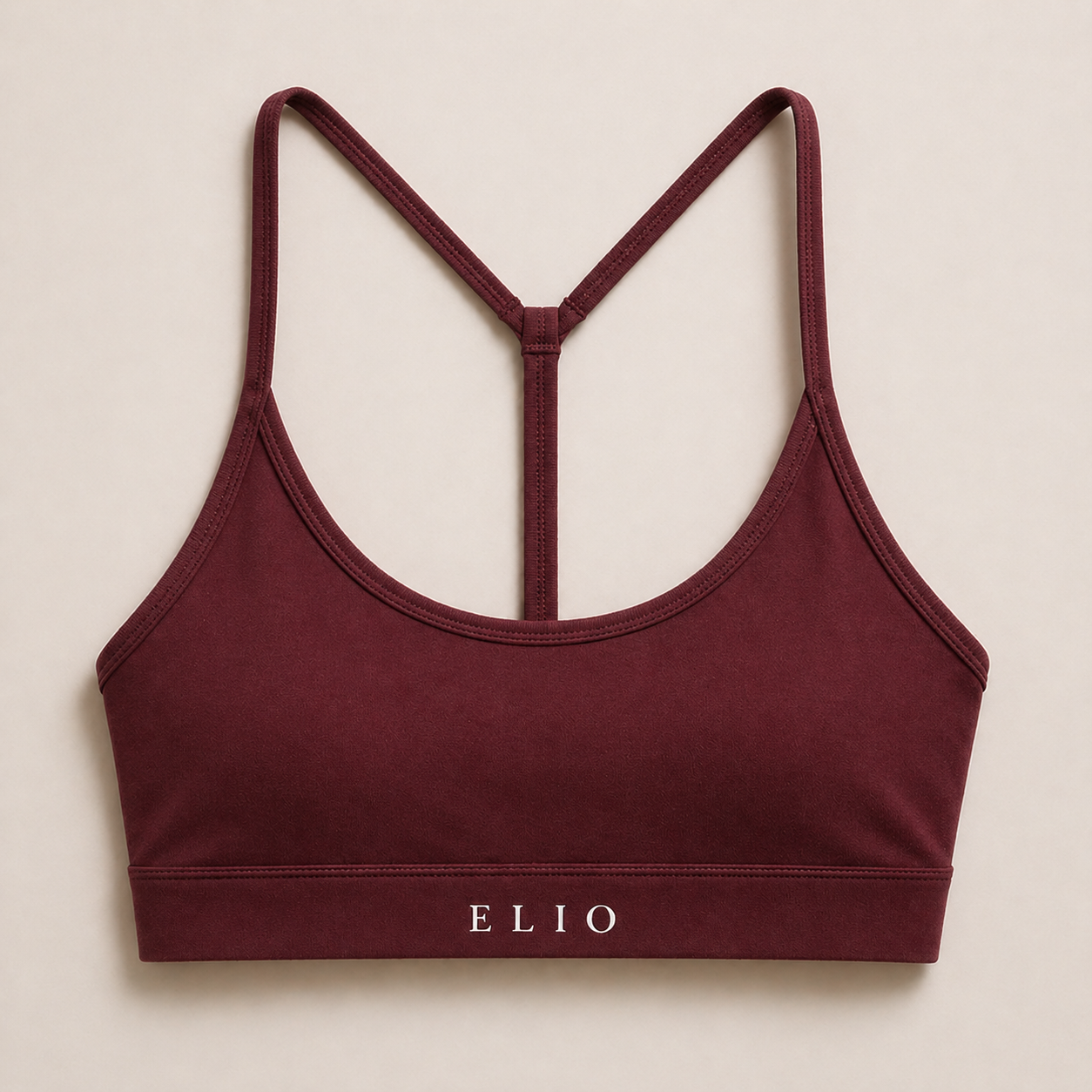 Airlift Y-Back Bra — Burgundy